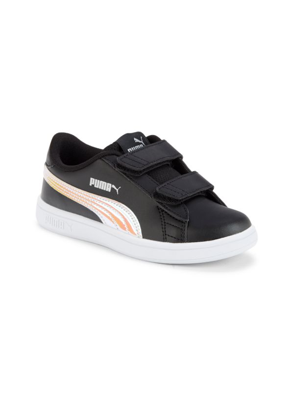 Puma Little Girl's & Girl's Smash V2 Leather Sneakers